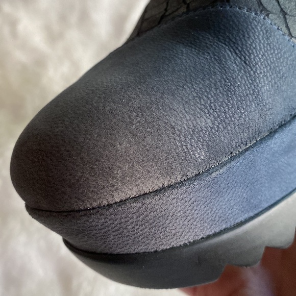 EUC CAMPER Leather Snakeskin Platform Booties Size 38 - Picture 9 of 17